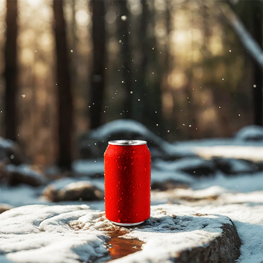 深林雪景